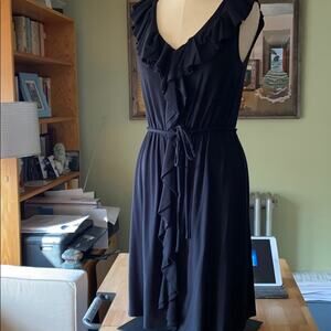 J CREW Knit tank dress with ruffle detail